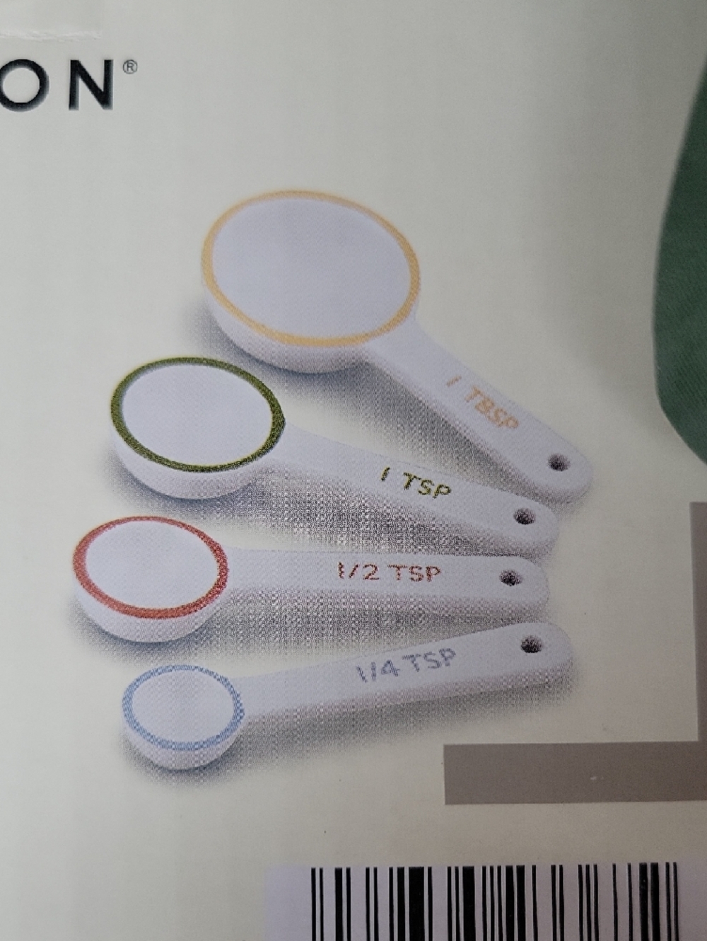 Crofton Ceramic Measuring Spoon Set - Multi-Color - Picture 6 of 6